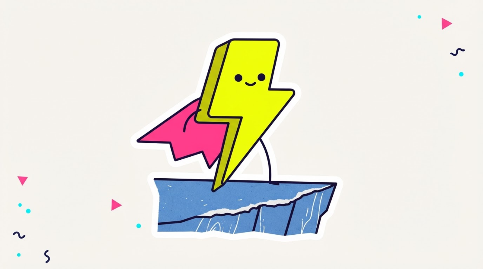 Zippy the lightning-bolt mascot stamping a golden 99 badge onto a wall of one hundred numbered lockers.