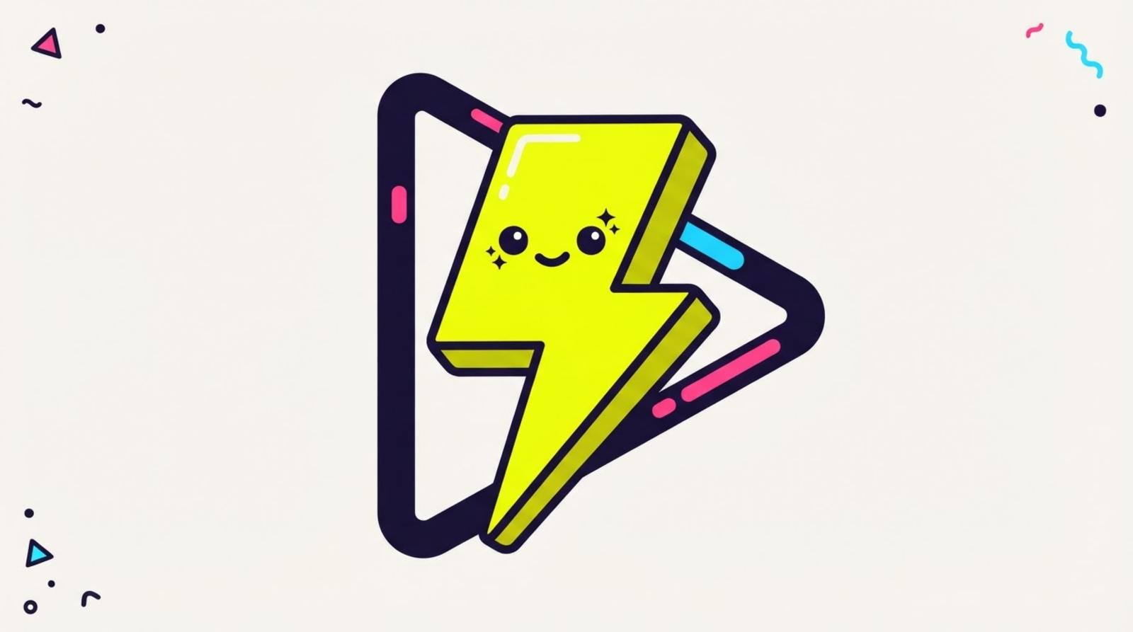 Zippy the mascot launching a play button out of a cramped in-app browser window and into the YouTube app.